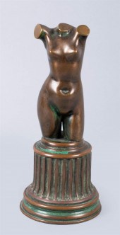 SMALL BRONZE FEMALE TORSO, PRO