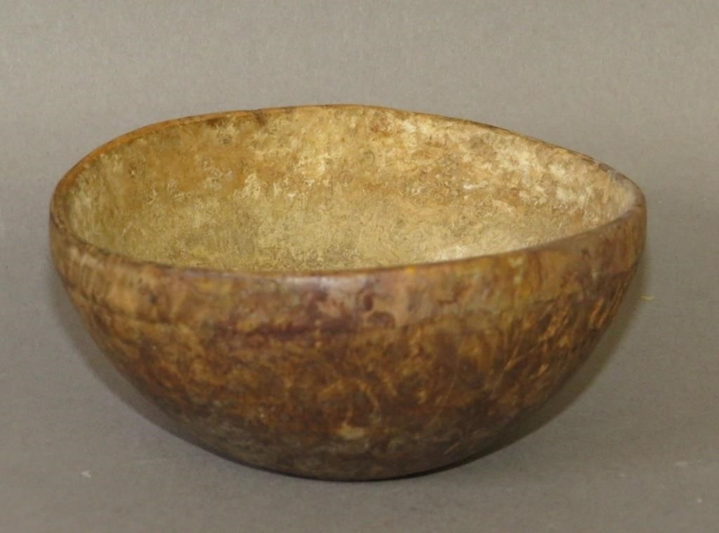 SMALL BURL WOOD TURNED BOWLca.