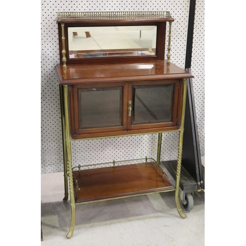 Small cabinet with shelf & mirrored