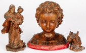 SMALL CARVED WOODEN FIGURE OF