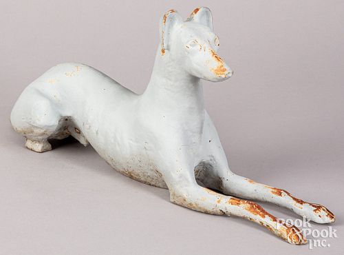 SMALL CAST IRON GARDEN WHIPPET,