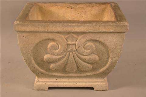 SMALL CAST STONE PLANTER of