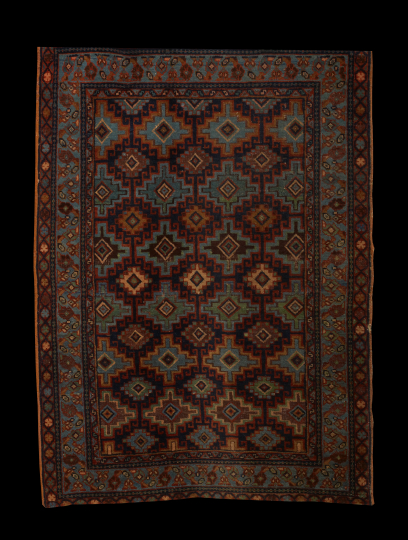 Small Caucasian Carpet,  3' 5" x 4'