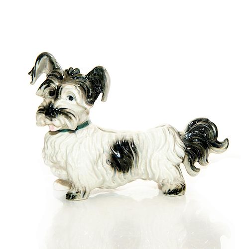SMALL CERAMIC STANDING HAIRY DOG