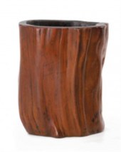 Small Chinese baimu brush pot