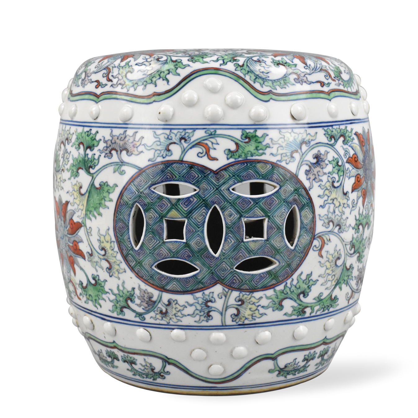 SMALL CHINESE DOUCAI GLAZED