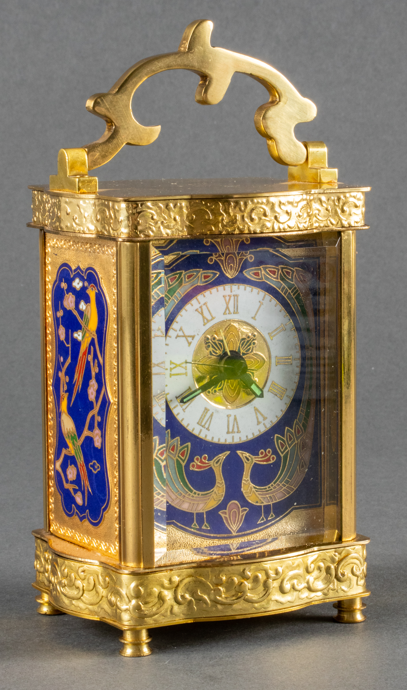 SMALL CLOISONNE ENAMEL & BRASS