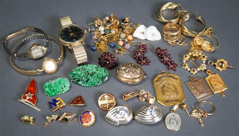 SMALL COLLECTION OF GOLD MOUNTED