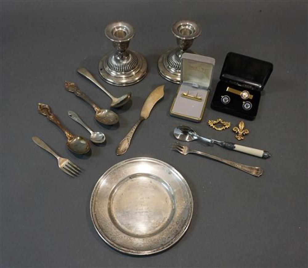 SMALL COLLECTION OF STERLING AND