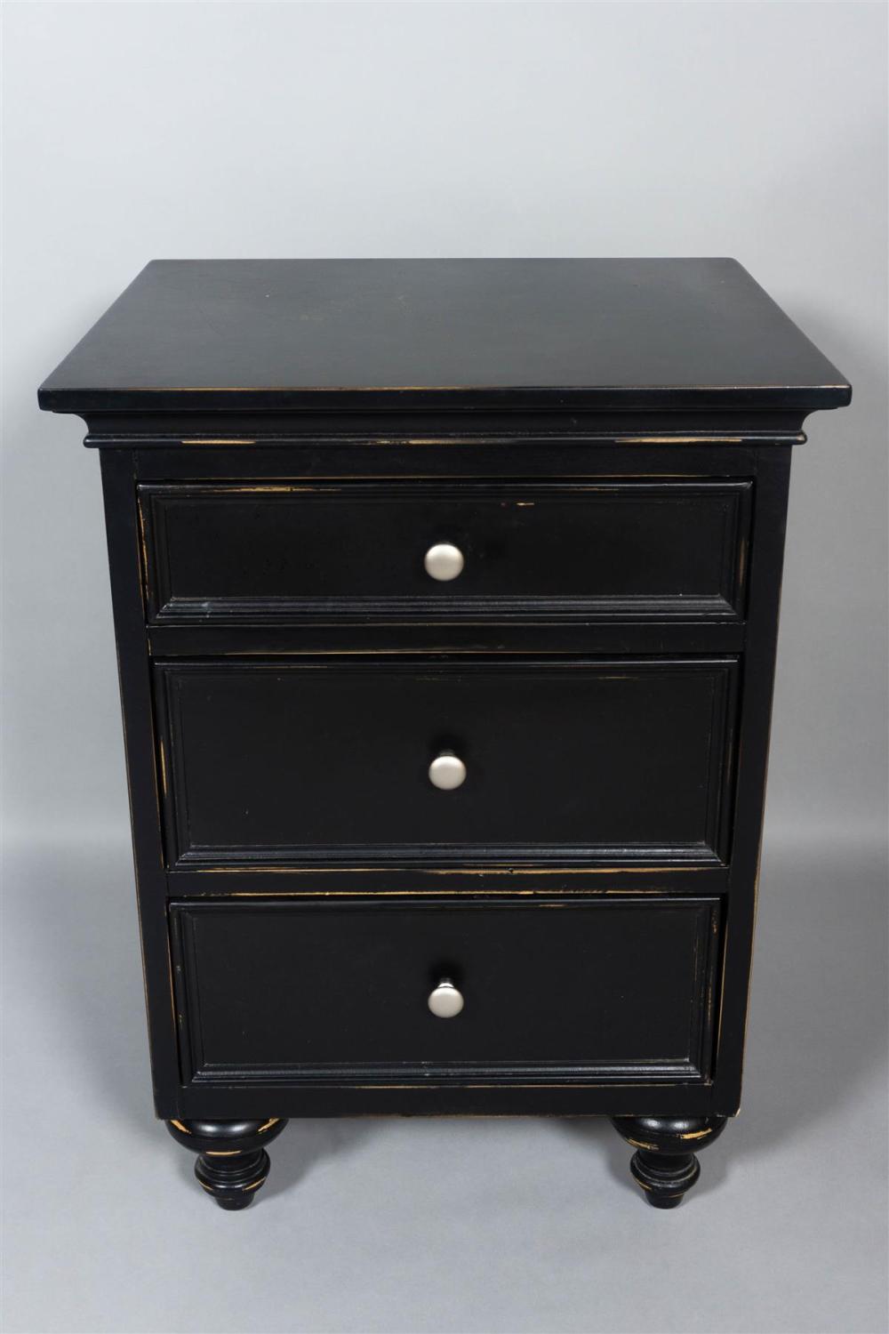 SMALL CONTEMPORARY BLACK CHEST OF