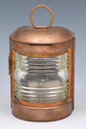 SMALL COPPER LANTERN WITH FRES