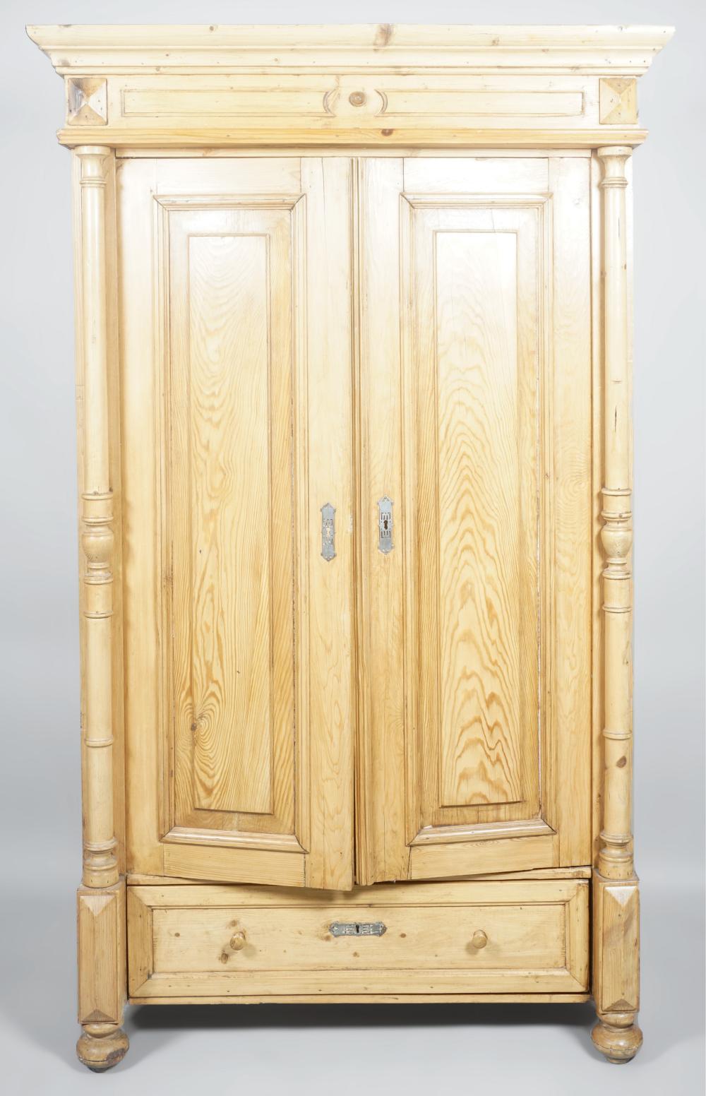 SMALL COUNTRY PINE ARMOIRE 74 X
