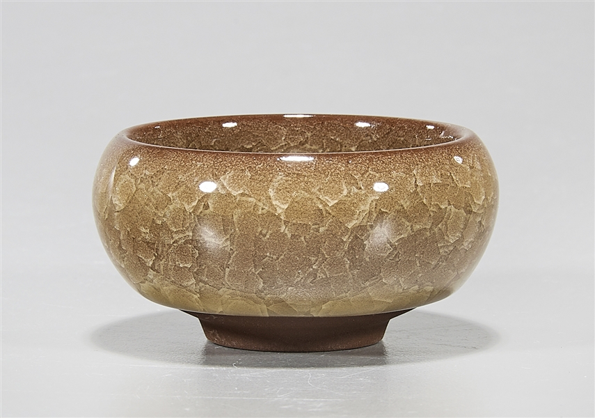 Small crackle glazed ceramic