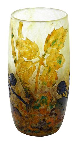 SMALL DAUM NANCY CAMEO ART GLASS