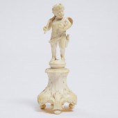 Small Dieppe Carved Ivory Figu