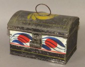 SMALL DOMED TOLEWARE LIFT LID