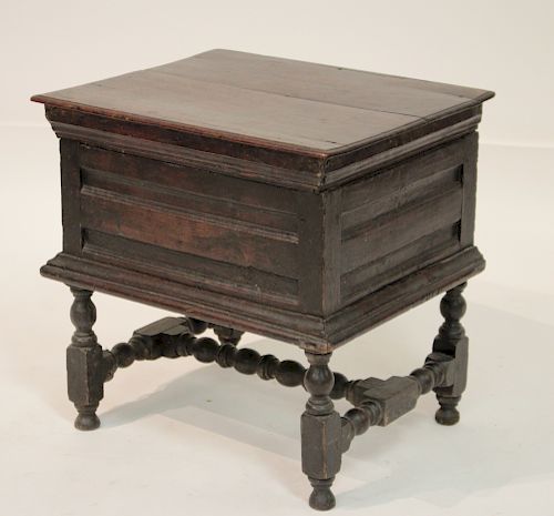 SMALL ENGLISH JACOBEAN OAK LIFE TOP