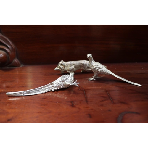 Small English pheasant and fox,