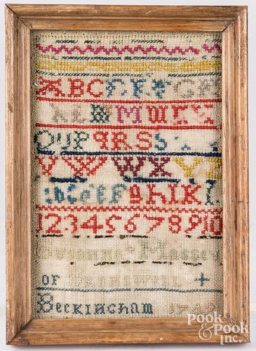 SMALL ENGLISH WOOL ON LINEN