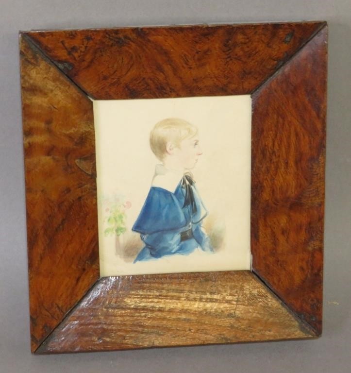 SMALL FRAMED INK & WATERCOLOR