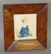 SMALL FRAMED INK & WATERCOLOR