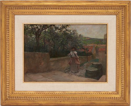 SMALL FRANK CRAIG O/B PAINTING,