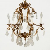 SMALL FRENCH GILT BRONZE & ROC