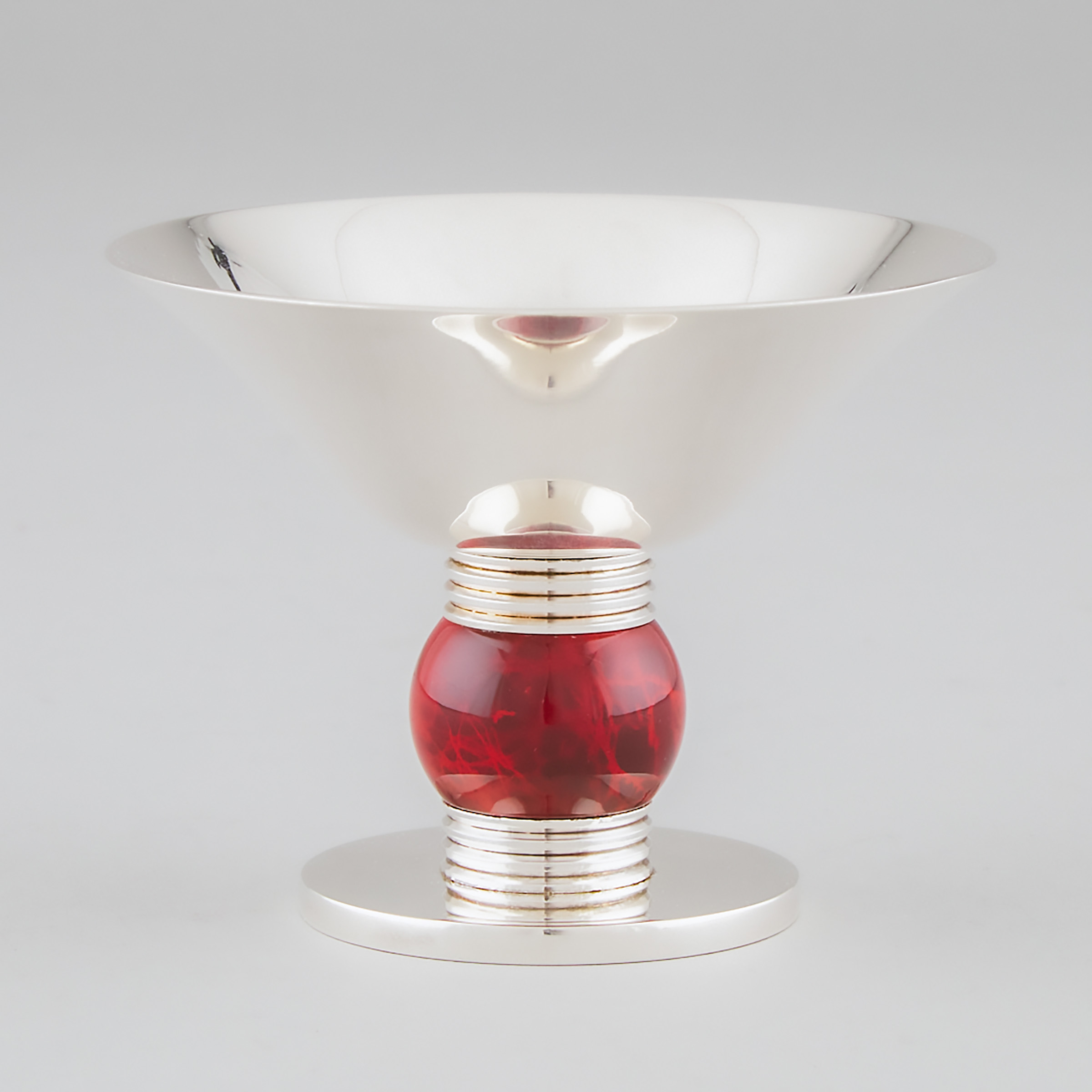 Small French Silver Plated Comport,