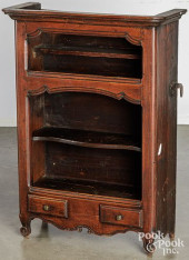SMALL FRENCH WALNUT CUPBOARD<b