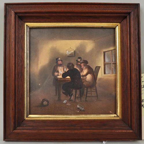 SMALL GENRE SCENE "CARD PLAYERS"