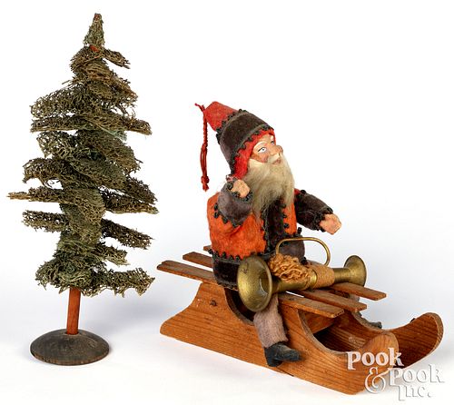 SMALL GERMAN COMPOSITION SANTA ON