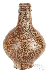 SMALL GERMAN STONEWARE BELLARM