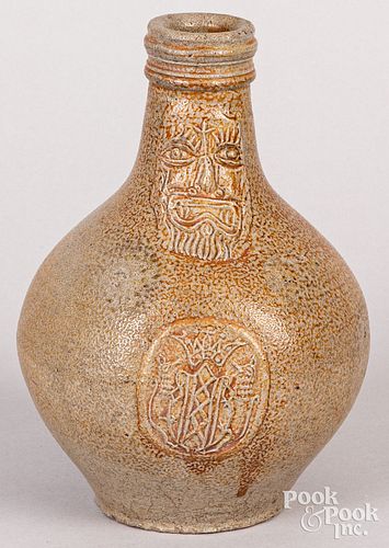 SMALL GERMAN STONEWARE BELLARMINE