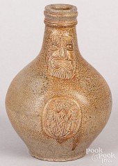 SMALL GERMAN STONEWARE BELLARM