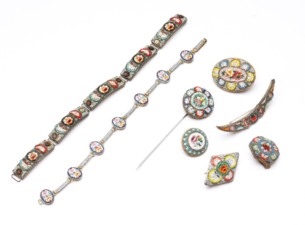 SMALL GROUP ANTIQUE MICRO MOSAIC