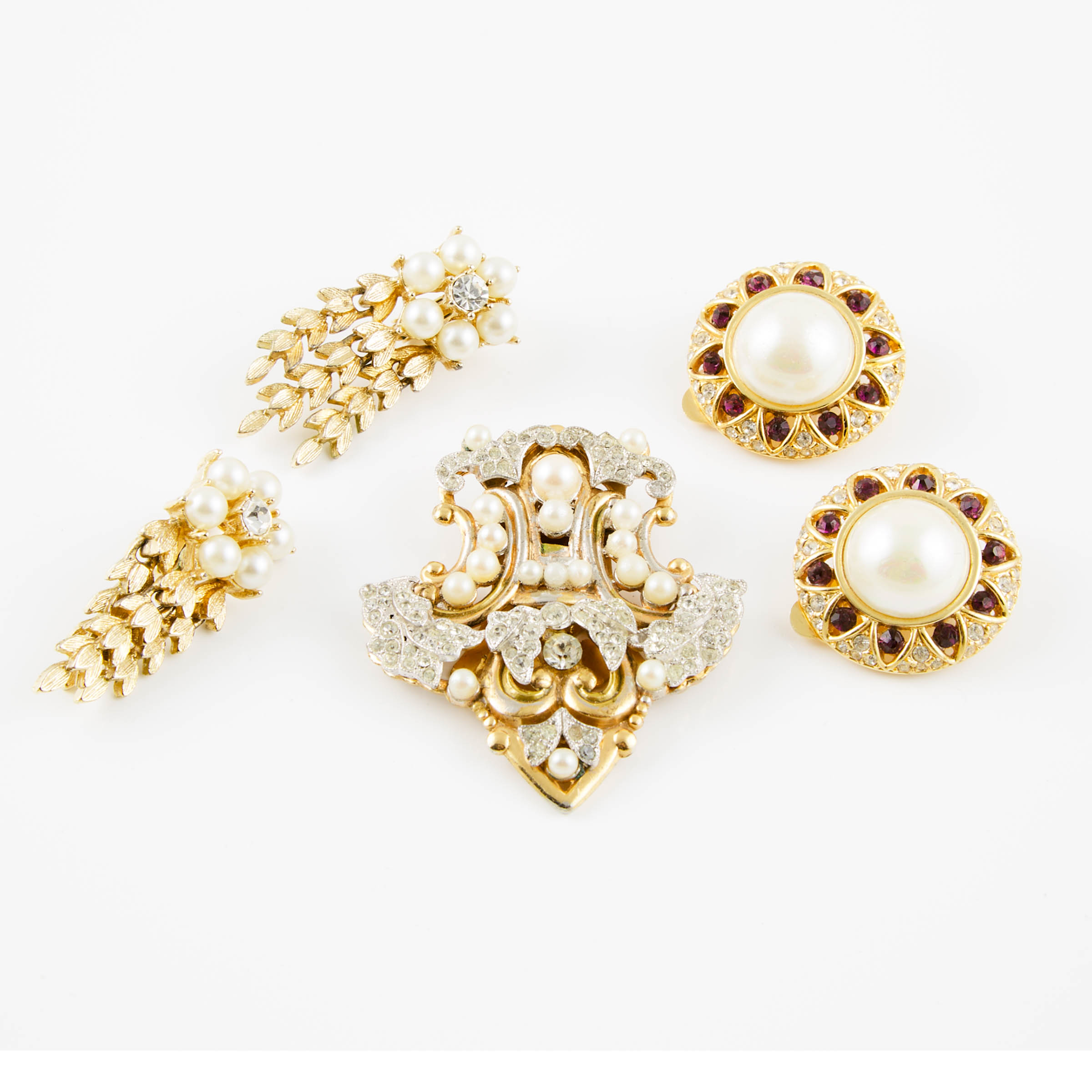 Small Group Of Gold-Tone Metal