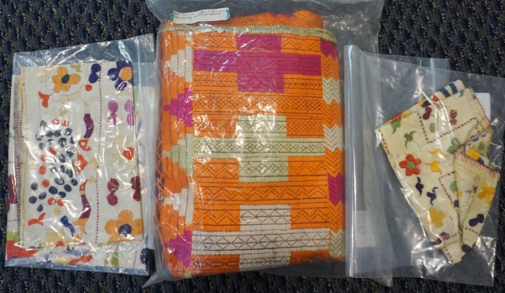 SMALL GROUP OF THREE INDIAN TEXTILE