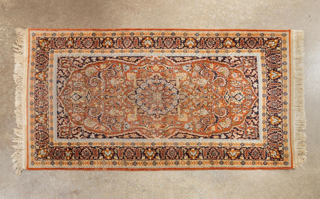 SMALL HAND WOVEN INDO-TABRIZ SILK