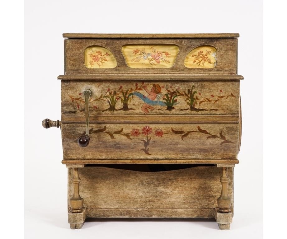 Small hurdy-gurdy with six tunes