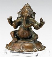 Small Indian bronze of Ganesa