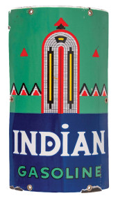 SMALL INDIAN GASOLINE CURVED P