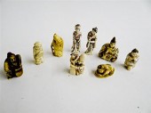SMALL IVORY CARVINGS INCLUDING