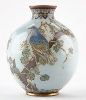 SMALL JAPANESE CLOISONNE VASE