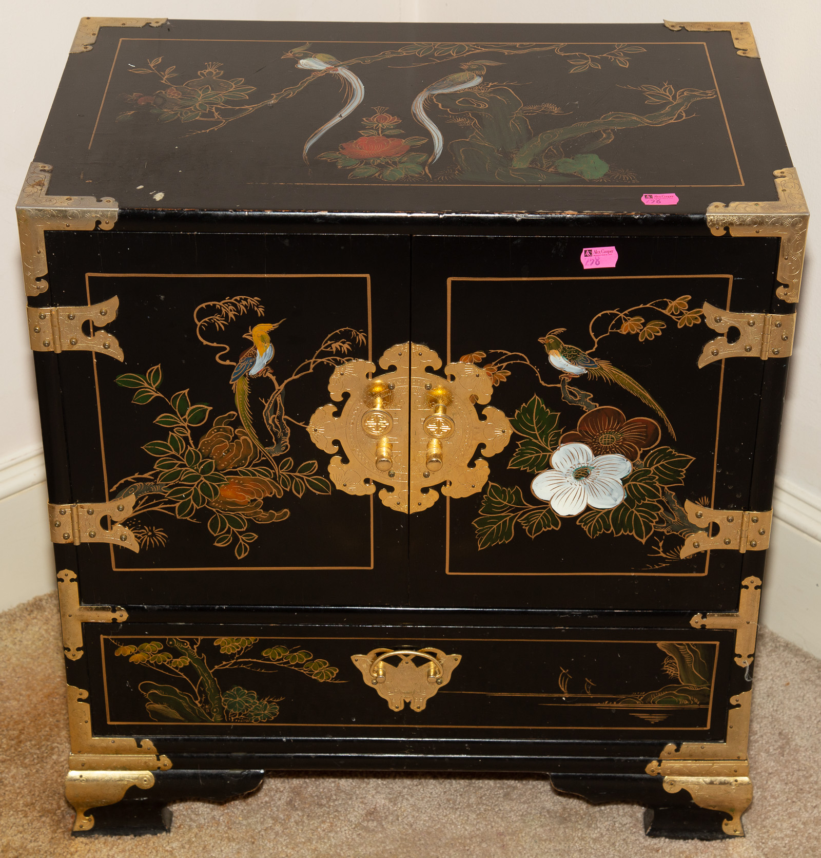 SMALL LACQUERED CHEST 23 1/4 in.