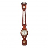 SMALL MAHOGANY WHEEL BAROMETER
