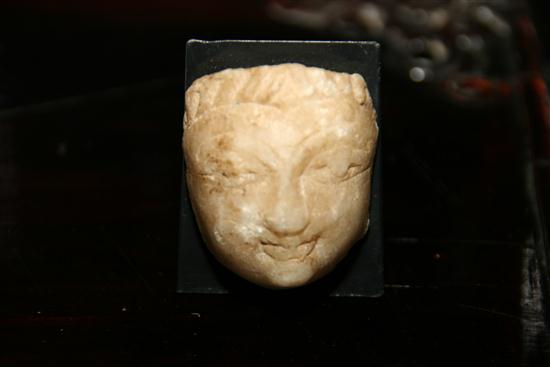 SMALL MARBLE HEAD OF MAN circa