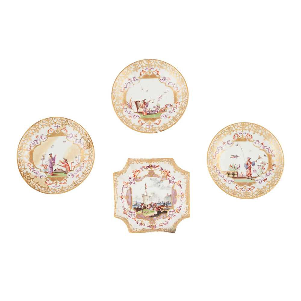 SMALL MEISSEN SHAPED DISH CIRCA