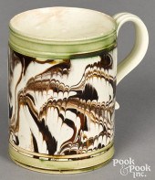 SMALL MOCHA MUG, WITH MARBLEIZ