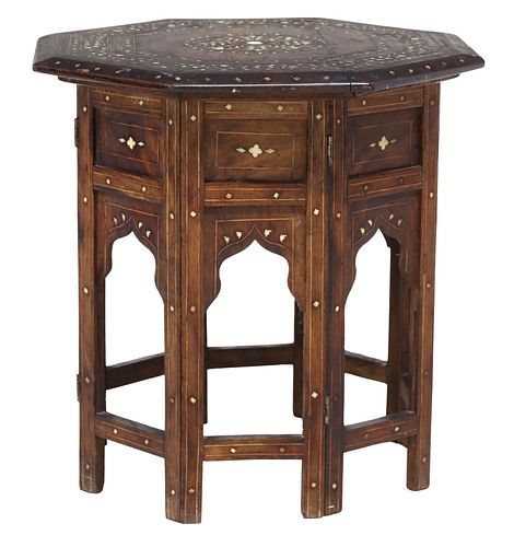 SMALL MOROCCAN BONE-INLAID
