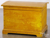 SMALL MUSTARD PAINTED PINE DOM